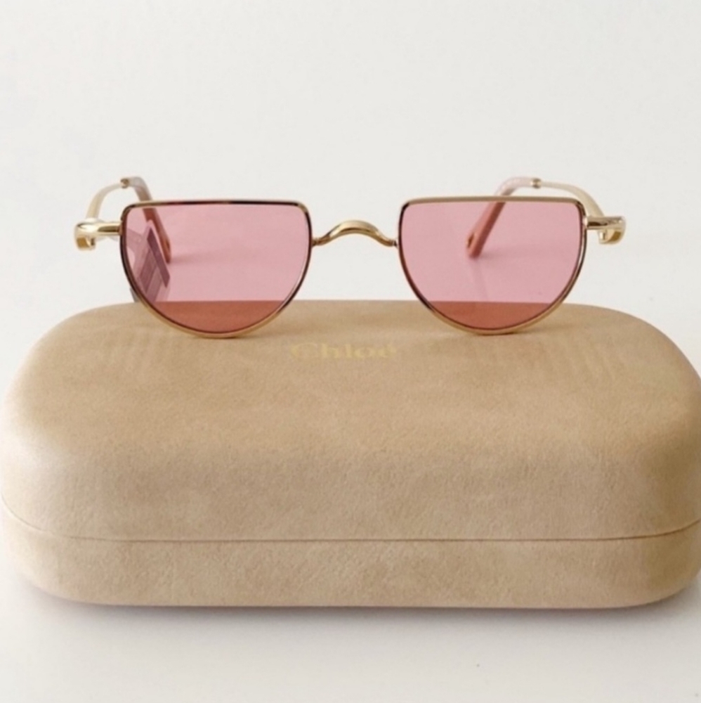 Chloe Pink Tinted Glasses - Picture 9 of 9